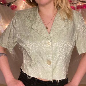 Raw Hem Vintage Blouse